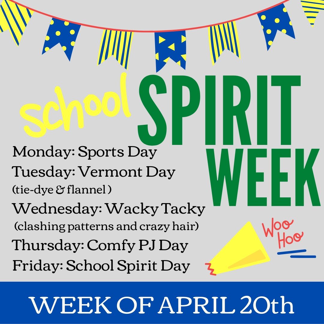 School Spirit Week! – Cambridge Elementary School